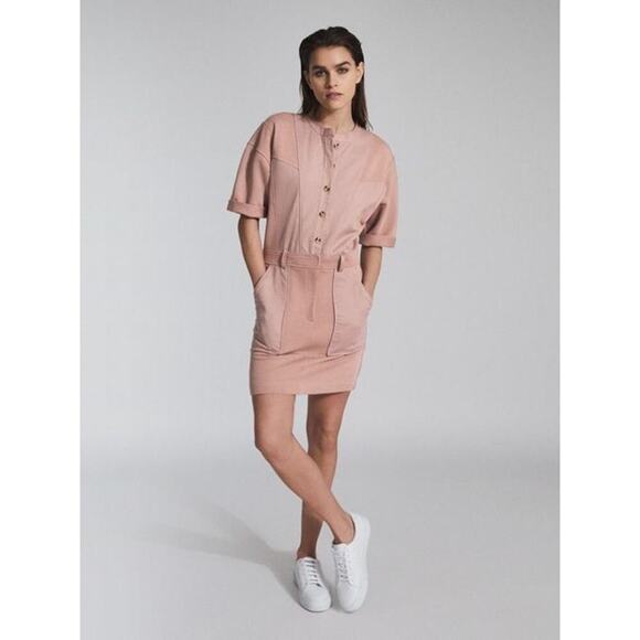 REISS EMLYN PANEL DETAIL SWEATSHIRT DRESS Size 0 - Picture 2 of 5